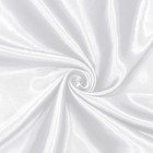 Homiest White Satin Fabric by The Yard, 1 Yard x 58 Inch Charmeuse Satin Fabric