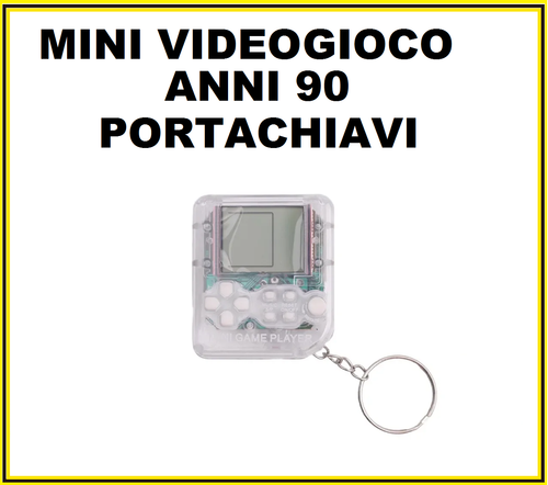 Videogioco anni 90 mini portachiavi tretris 999giochi grigio - Foto 2 di 8