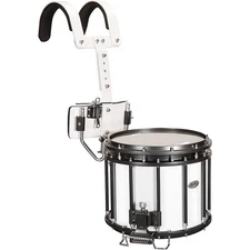 Sound Percussion Labs High-Tension Marching Snare Drum w/Carrier 14 x 12" White