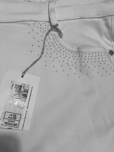 Per Una Roma White Jeans Straight Leg Size 22 reg 30” inside leg - Picture 16 of 16