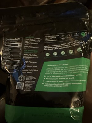 Melaleuca Proflex Pro Organic Pea Protein Shake Chocolate Workout 15 Serving NEW