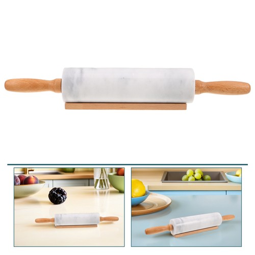  3 Stück Fondant Nudelholz: Lebensmittelqualität Marmor Nudelholz zum Backen - Antihaft - Bild 3 von 12