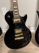 Epiphone Les Paul Custom 6-String Solid Electric Guitar - Black