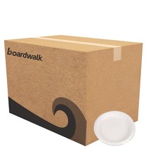 Boardwalk® Hi-Impact Plastic Dinnerware, Plate, 6" Diameter, White, 1000/Carton