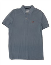 NAPAPIJRI Mens Polo Shirt Large Blue WE12