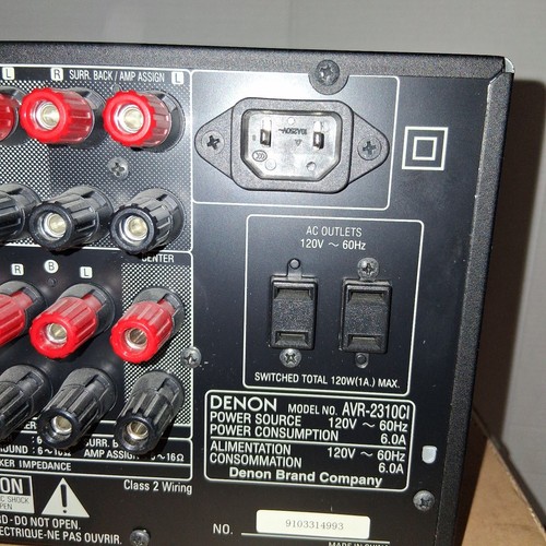 Denon Home Theater AV System AVR-2311CI Receiver Surround Sound For TV W/Box - Picture 11 of 13