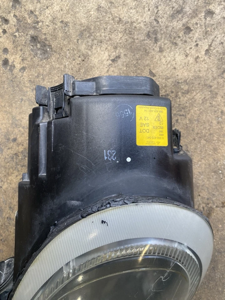 Faro halógeno derecho Porsche Boxster 1997-04 lámpara lente buen estado OEM Foto 4 de 4