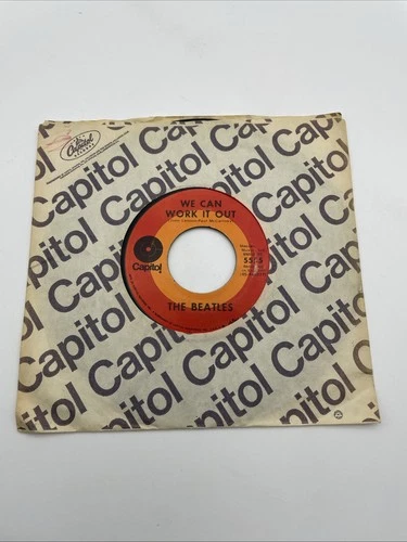 The Beatles We Can Work It Out / Day Tripper Capitol Records Red Dot Target 45