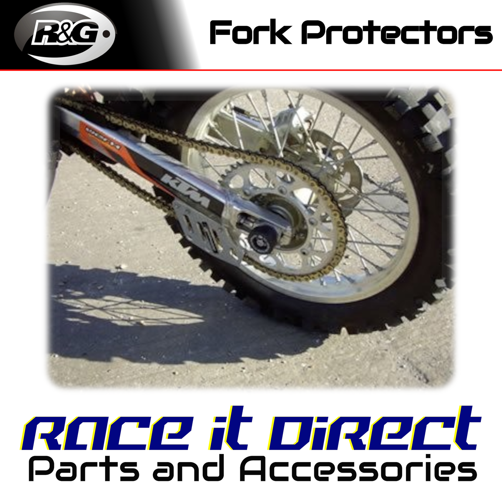 Fork Protectors for KTM 200 EXC All Years R&G