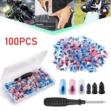 100Pcs Tire Repair Rubber Nails Tyre Puncture Repair Screws Kit with Screwdriver