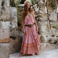 Spell & The Gypsy Village Strappy Maxi Dress Size XXXL 3XL Floral Boho