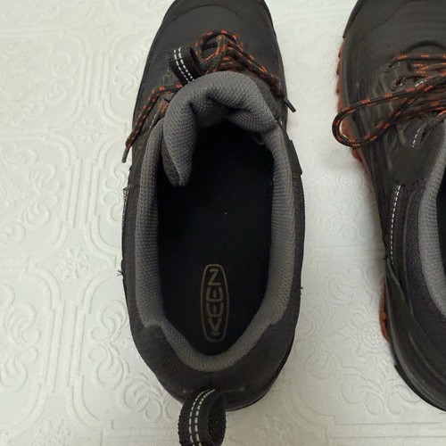 Keen 1013292 Saltzman Gris Naranja Zapatos de Senderismo Impermeables con Cordones para Hombres Talla 9 M - Imagen 11 de 14