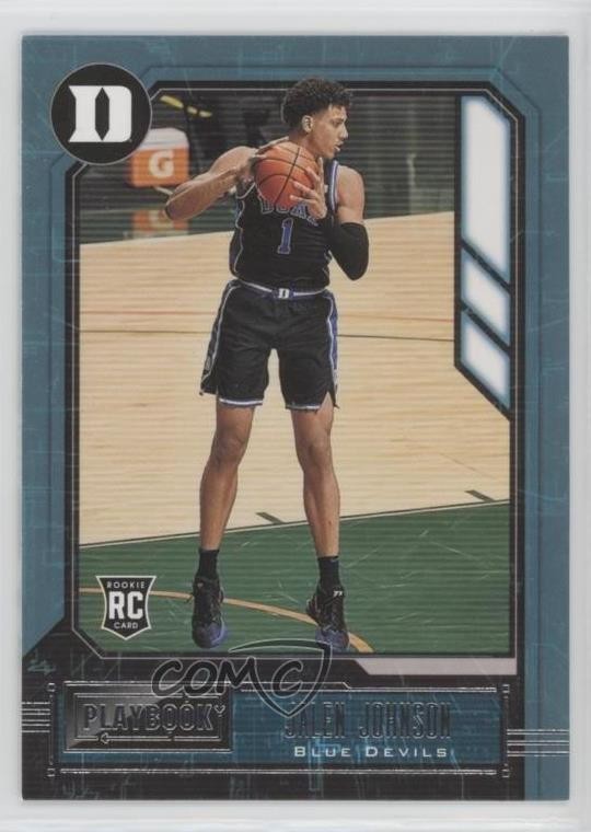 2021-22 Panini Chronicles Draft Picks Playbook Jalen Johnson #330 00gy