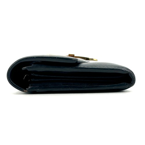 GUCCI Sylvie Sherry Line Geldbörse Schwarz Leder Gold Hardware 131848 Authentisch - Bild 24 von 24
