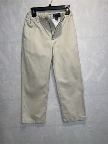 POLO RALPH LAUREN Boy's Straight Fit Flex Abrasion Twill Pant Basic Sand Size 12 - Picture 5 of 8