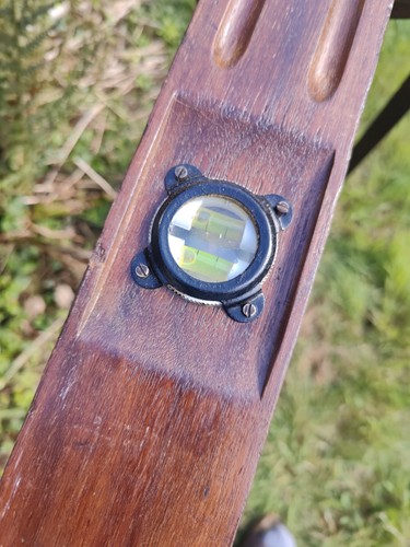 Spirit Level Double Bubble 3 Ft 6" Hard Wood Stock Aluminium Fittings 42" 107cm - Picture 2 of 13