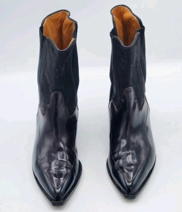 Donald J. Pilner Women’s Brown And Black Western Couture Boots - Image 2 of 4