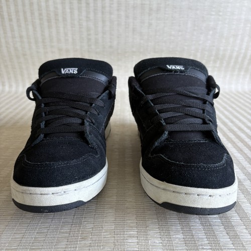 Vans Docket Skate Shoes Mens Size 9 Fat Tongue Black Suede Low Top Retro Sneaker - Picture 12 of 19