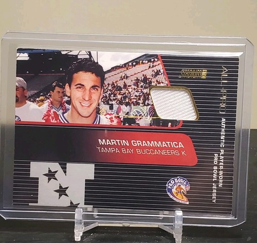 2001 Stadium Club - Martin Gramatica - Pro Bowl Relic - Buccaneers #SP-MG