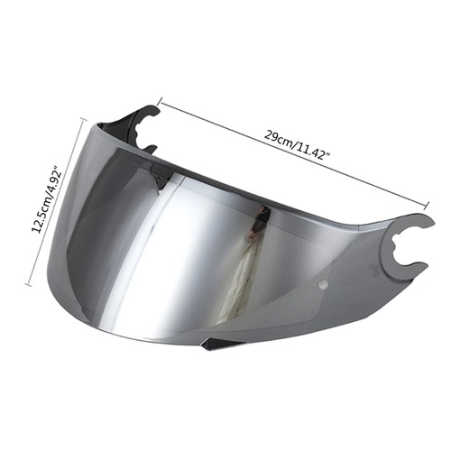 Lente Scudo Moto con Mirino Senza Ostruzioni Trasparente Casco Scudo Leggero - Foto 8 di 17