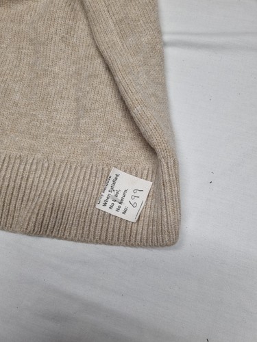 Próximo Jersey Beige Cuello Redondo Manga Larga Lana Sensación Elástico Talla 14 - Imagen 20 de 20