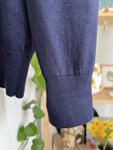 Pringle of Scotland Navy Cardigan Mens XL -XXL Chest 46”  Wool Preppy Grandad - Picture 5 of 7