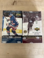 Lot Of 2 1999-00 Upper Deck Factory Sealed Hockey Hobby Boxes - Series 1 And 2