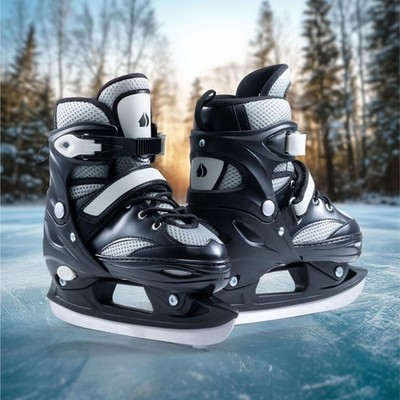 Navaris Adjustable Ice Skates for Kids - Comfortable & Robust Ice Skate Shoes