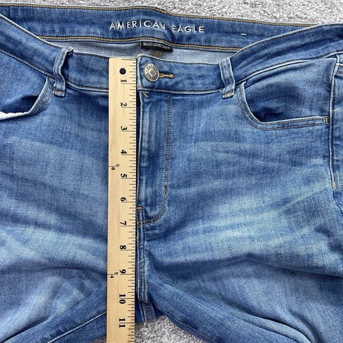 American Eagle Jeans Womens 18 Regular Jegging Stretch Blue Denim 27" Inseam - Picture 10 of 11