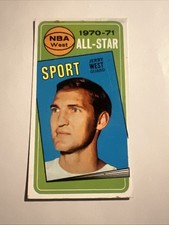 JERRY WEST ALL-STAR LA Lakers 1970-71 TOPPS Basketball Card #107 VG
