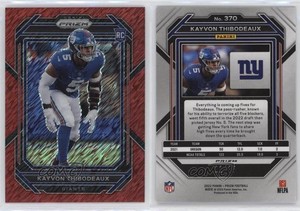 2022 Panini Prizm Rookies Red Shimmer /35 Kayvon Thibodeaux #370 Rookie RC