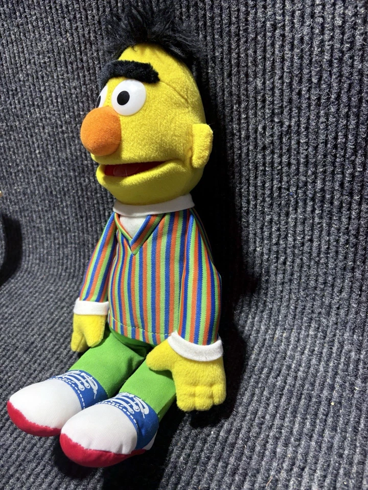 "Muñeco Muppet juguete de peluche suave Gund 2014 peluche Sesame Street Bert 14""" Foto 4 de 4