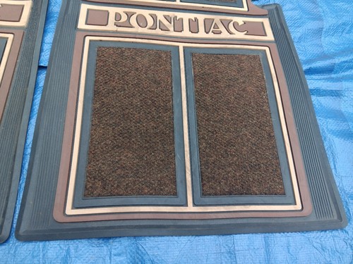 Old School Vintage Brown Pontiac Floor Mats - Foto 3 di 11