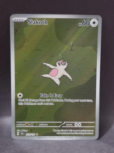 Slakoth Illustration Surging Sparks 212/191 Pokémon TCG