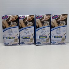 Lot Of 4 Alfapet Kitty Cat Pan Disposable Elastic Sifting Liners 10 Per Pack