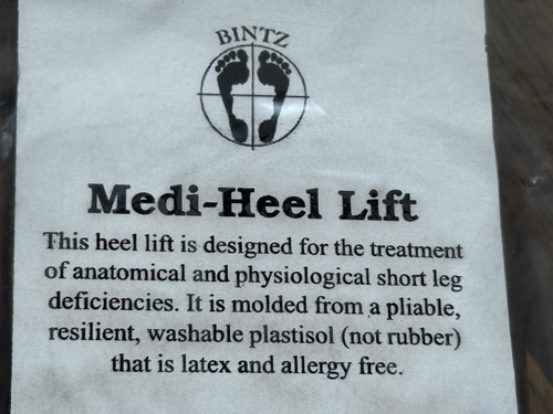 Heel Lifts for Men to elevating the heel & restore pelvic balance, 9mm, Brown - Picture 4 of 14