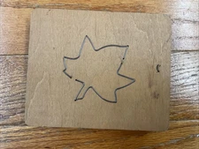 AccuCut Ellison Educational Wooden Die Maple Leaf  Retired