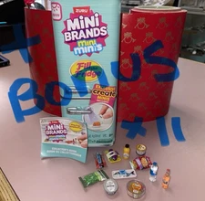 +11 Bonus Items + Mini Brands Mini Fridge Fill Sealed REFRIGERATOR