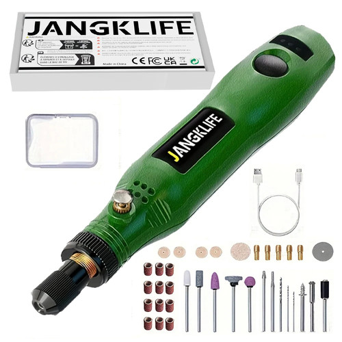 JANGKLIFE USB Kit de Herramientas Rotativas Inalámbricas Mini Taladro Pluma de Grabado para Hágalo Usted Mismo - Imagen 16 de 17