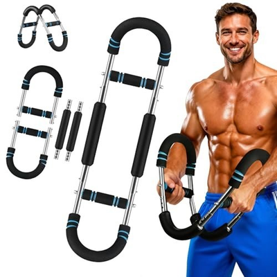 #ad #ad Twister Arm Trainer —30 110Lb Adjustable Chest Workout Equipment Portable Spring $12.55
