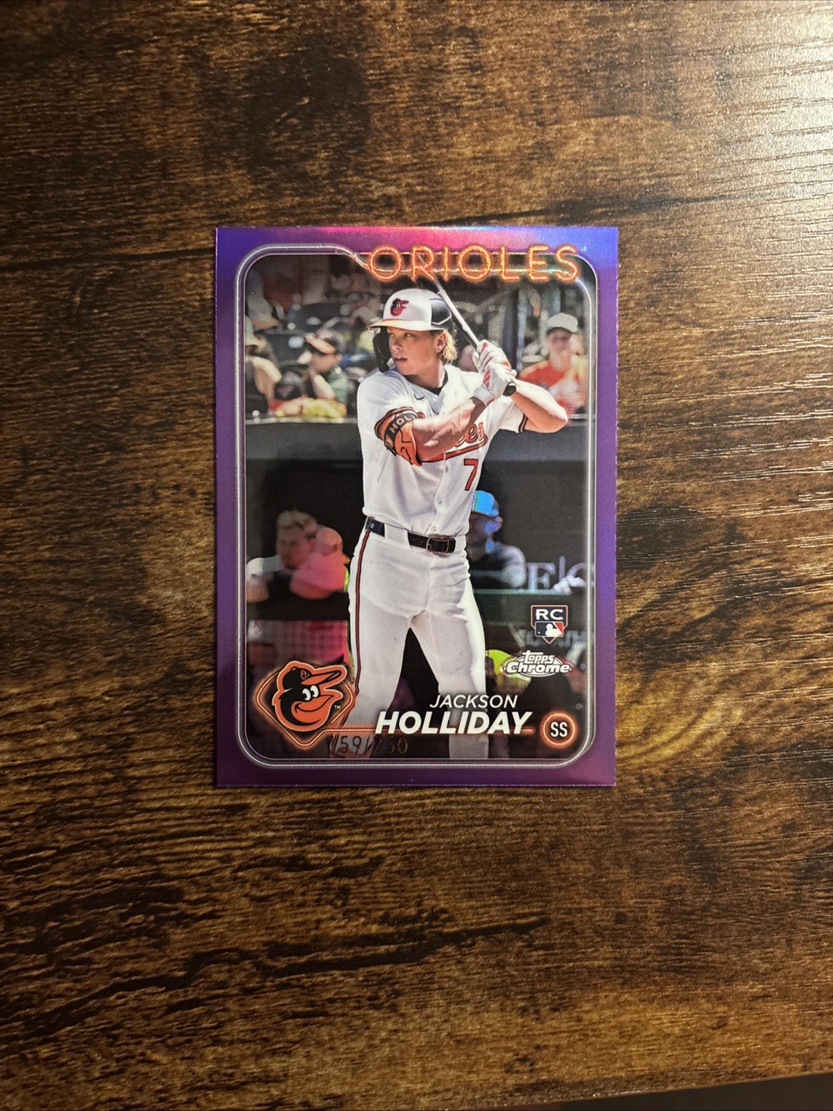 2024 Topps Chrome - Jackson Holliday #88 Purple Refractor /250 (RC)