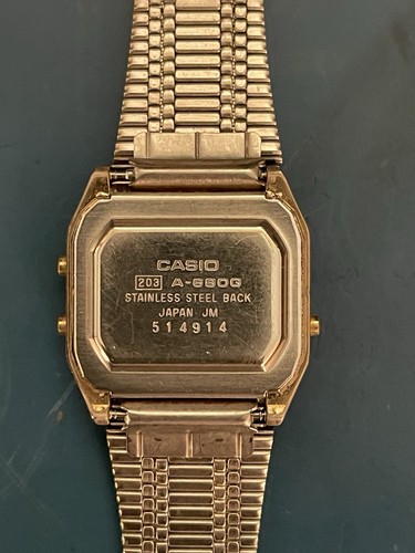 Casio A-680G wrist watch.Vintage.Rare. - Picture 2 of 3