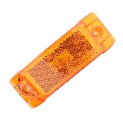 Grote 46803 Yellow Field Resealable Lens Turtleback II Clearance Lamp 2''x5-7/8''