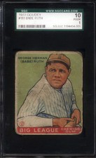 1933 Goudey #181 Babe Ruth Yankees SGC 1