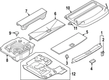 Genuine Nissan Floor Cover 849B8-5MR1A