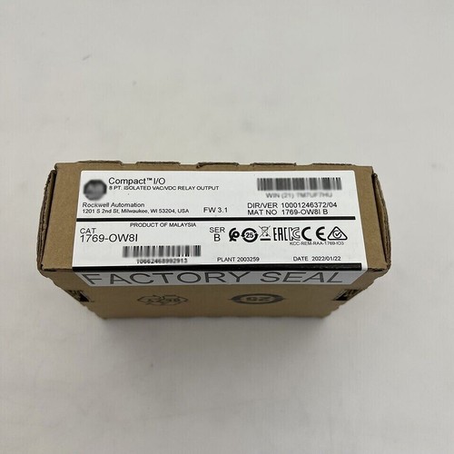 Módulo de salida de relé CompactLogix AB 1769-OW8I SER B nuevo sellado de fábrica 1769OW8I - Imagen 3 de 3