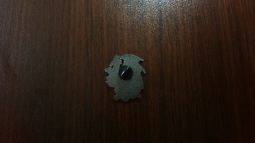 Enamel Pin - D&D How do you wanna do this? Blue & Black Dragon, D20, Sword - Picture 2 of 2