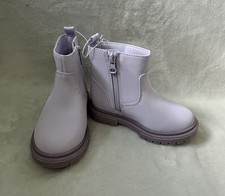Cat  Jack Boots Toddler Girls Sz 8 Flora Purple Zipper Shoes Flaw No Tags