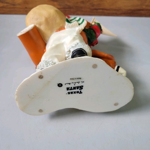 Vintage Danbury Mint Texas Santa University Of Texas Longhorns Figurine - Picture 4 of 7