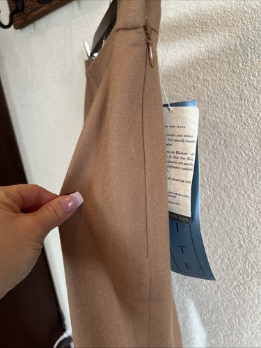 Pantaloni a vita alta vintage nuovi con etichette 100% lana - donna taglia 10 P - Woolmark Davin N - Foto 4 di 9
